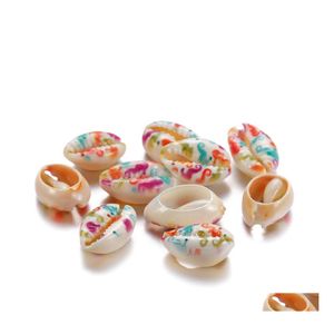 Shell Knochen Koralle Mode Gemalt Natürliche Muscheln Conch Perlen Für Sandstrand Schmuck Machen Diy Halskette Armband Zubehör 1 Otngk