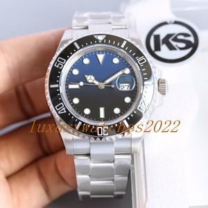 Mens watch 43mm Black green blue Dial Sea Cal.2836/Cal.3135 Automatic Mechanical Watches KS Men Dive Stainless Steel Ref.126600 Sappire Glass Wristwatches