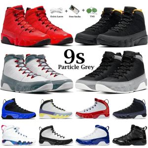 Men Basketball Shoes 9s jumpman 9 Particle Grey Change The World Chile Red Fire University Gold Blue mens trainers sports sneakers shoe size 7-13