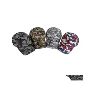 Berretti a sfera Camouflage all'aperto Berretto regolabile Esercito Pesca Caccia Escursionismo Pallacanestro Cappello snapback Drop Consegna Accessori moda Ha Otih2