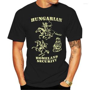 Camisetas masculinas Magyar Apparel Mens Blend Hungria Homeland Security Tee XS-3x