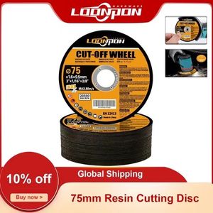 5-50pcs 75 mm Disc Cutt Disc 10 mm wycięty kąt kątowy młynka Wzmocniona dla metalowej stali nierdzewnej