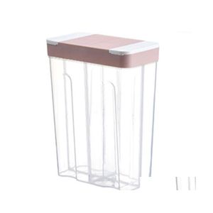 Storage Bottles Jars Large Capacity Plastic Box Sealed Crisper Grains Tank Kitchen Sorting Container1 Drop Delivery Home Garden Ho Dhhxa