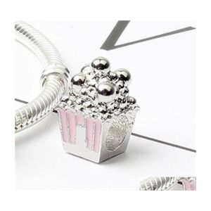Charms Painted Pink Cake Charm Bead Big Hole Fashion Women Jewelry European Style For Diy Bracelet Necklace 54 W2 Drop Delivery Find Dhauj