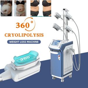 最新のラウンド360 CRYO脂肪凍結凍結脂肪分解スリミングマシン5ハンドルクールな技術彫刻形状装置Cryo 360 Cryolipolysis Machine