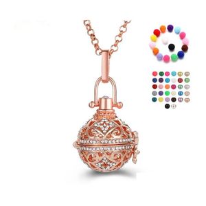 Lockets Openable Mexico Chime Music Angel Ball Caller Locket Pendant Necklaces Vintage Pregnancy Necklace Aromatherapy Essential Oil Ot2Ek