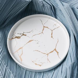 Пластины 2023 Легкая роскошная керамическая тарелка Стейк Западный дом скандинавский сеть красная посуда