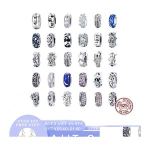 Чары Wostu Stopper Spacer Beads 100 925 Стерлинги Sier Cat Feath