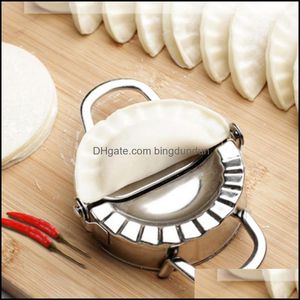 Baking Pastry Tools 1Pcs Round Shaped Dough Cutting Tool Kitchen Gadgets Cooking Dumplings Cutter Portable Wrappers Molds Drop Del Dhrd5