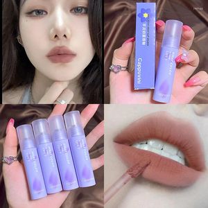 Lipgloss Milchtee Matt Samt Glasur wasserdicht lang anhaltende lila taro seie flüssige Lippenstift sexy Frauen Lippen Make -up Geschenk