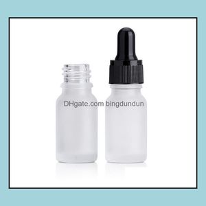 Packing Bottles Wholesale Price Frosted Glass Dropper Bottle Vial 10Ml Empty With Eye And Childproof Caps Sn3013 Drop Delivery Offic Dhcms