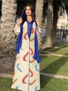Roupas étnicas eid dubai abaya vestido jalabiya mulheres muçulmanas manga longa manto solto marroquino kaftan islam arabic peru azul