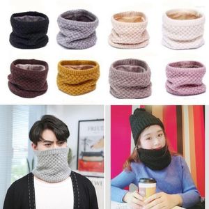 Scarves Solid Color Neck Gaiters Outdoor Sports Thick Neckerchief Snood Warmer Autumn Winter Thermal Knitted Scarf