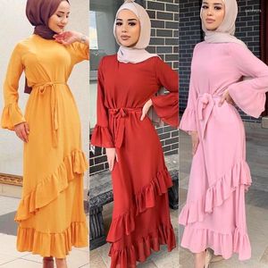 Roupas étnicas Vestido muçulmano manto árabe e feminino maxi menina maxi abayas para mulheres