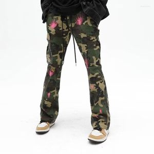 Men's Pants 2023 Fashion Camouflage Baggy Men Tracksuit Cargo Flare Joggers Women Sweatpants Hip Hop Long Trousers Pantalon Homme