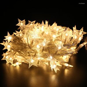 Strängar USB/Batteris Power LED -stjärna Snowflake Ball Garland Lights Fairy String Waterproof Outdoor Lamp Christmas Holiday Party Decoration