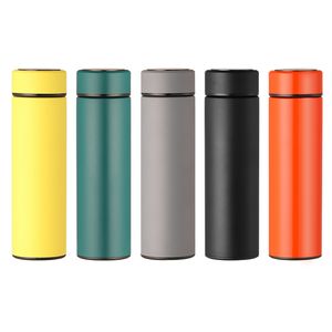 500ml Stainless Steel Intelligent Water Bottles Temperature Display Vaccum Straight Cup Business Gift