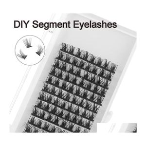 False Eyelashes 48/60/72 Clusteres Beam Eyelash Extension Clusters Natural Segments Individual Lashes Diy Half Segment Tail Drop Del Dhkfu