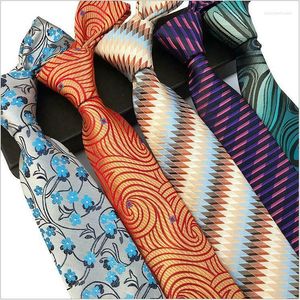 Bow Ties Classic Mens Tie Paisley Flowers Business Casual Jacquard tkana szyja szyja męska szyja