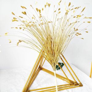 Dekoratif Çiçekler Yapay Çiçek Yaldızlı Çim Altın Gümüş Gümüş Gümüş Bling Tavuskuşu Dekorasyon Noel Yılı Düğün Diy Reed