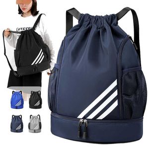 Outdoor Tassen Nieuwe Ultralichte Sporttas voor Mannen Trekkoord Basketbal Tas Outdoor Sport Rugzak Man Gym Rugzak Vrouwen Fitness Reizen Sporttas T230129