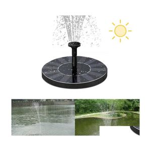 Solar Light Accessories Water Pump Power Panel Kit Fountain Pool Garden Pond Submersible Watering Display With English Mana Drop Del Otrll