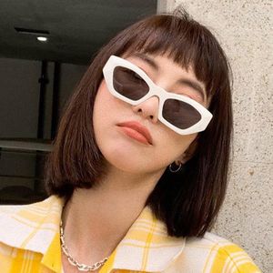 Sonnenbrille 2023 Punk Frauen Unregelmäßige Linse Chic Retro Straße Brillen Outfit Zubehör Sonnenbrille