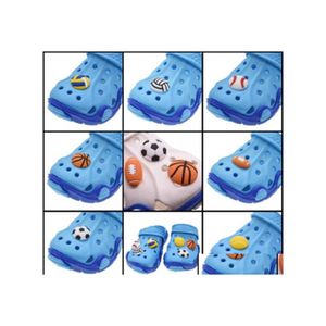 Parti di scarpe Accessori Commercio all'ingrosso Classico 3D Cartoon Pvc Charms Designer Per Zoccolo Personalizzato Croc Decorazione Drop Delivery Shoes Dhz27