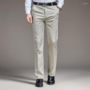 Men's Pants 2023 Casual Men Cotton Spring Summer Straight Pant Wear Comfortable Warm Business Trousers For