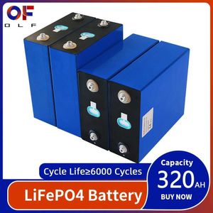 3.2V 320AH LIFEPO4 Bateria grau um novo 310Ah Lítio Fosfato Cell DIY para 12V 24V 48V Carrinho de golfe Sistema solar barcos