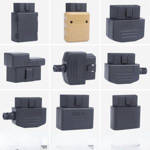 Car Male Connector OBD2 16pin Gold-plated Curved Needle OBD Plug 1PCS