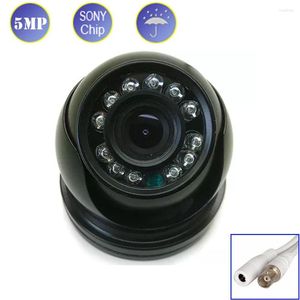 5MP Mini Dome Sony335 Su geçirmez IP66 Video Gözetleme Kameraları 2.8/3.6/6/8mm 12pcs Kızılötesi LED'ler Siyah Açık/Ev CCTV Cam