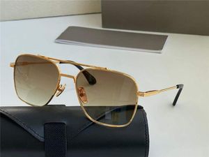 designer 100 sunglasses for men Double Bridge Fight 007 popular Symeta gold retro square frame fashion avant-garde style UV 400 lens ey Weoa