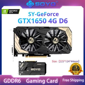 SOYO NVIDIA GeForce GTX1650 Monarch Dragon 4G Graphics Card GDDR6 Memory 128Bit Gaming Video Card for Desktop New GPU Card