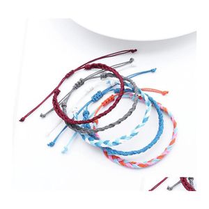 Bracelets de charme Bohemian Friendship Handmade Twist Twist Bracelet Rope Bangle para Women Jewelry DHS M506A F Drop Delivery DHB5C