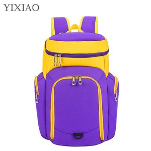 Outdoor Bags YIXIAO Outdoor 35L Basketball Football Backpack School Bags For Teenager Boys Soccer Ball Training Fitness Bags Sports Gym Pack T230129