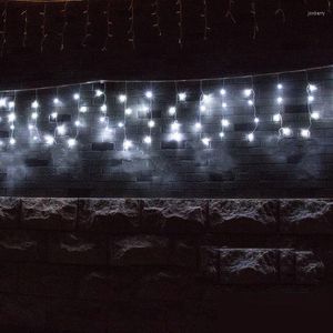 Строки 3 м 1 м 144 -й соликовая снегопад подвесная занавеска струна сказочный свет Рождество домашний свадебный декор Связанный мужской/женский хвост разъема