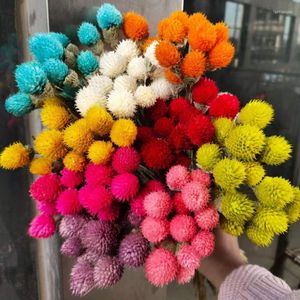 Decorative Flowers 1 Bouquet Strawberry Fruit Real Dried Flower For Diy Craft Wedding Party Home Arrangement Decoration