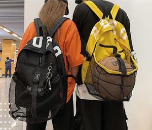 屋外バッグバスケットボールバックパック大きなスポーツバッグ別々のボールホルダーシューズコンパートメントバスケットボールサッカーバレーボールスイムジム旅行に最適