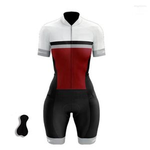 Racing Sets Selling China Good Price Custom Breathable Cycling Wear Jersey Set For Women Triathlon Jumpsuit 2023