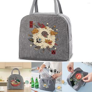 Duffel Bags Lunch Iontulation Cooler Bag Women Canvas Picnic Pactable Packet Kids Thermal Box Organizer Japan Print Sumbag