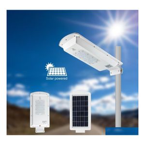 Street Lights Solar Lamp 10W 15W 20W 30W 50W Led Light Outdoor Wall Waterproof Spotlight Super Bright Drop Delivery Lighting Otdnz