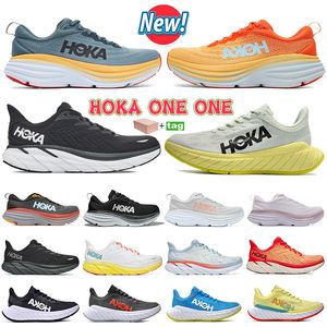 Designer Hokas Running Shoes Bondi Clifton 8 Carbon x 2 Sneakers Accepted Lifestyle Shock Absorption Mens Womens Shoe Hoka One One Athletic Sneaker Outdoor Trainers