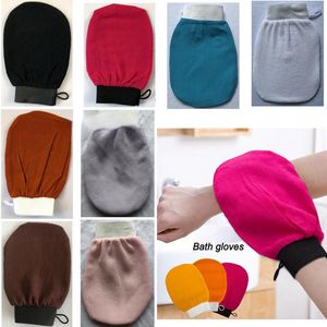 Wholesale Morocco Bath Glove Hammam Scrubbing Double Sided Exfoliating Treatment Scrub Exfoliator Mitt Magic Peeling Tan Remove FY2659 ss0129