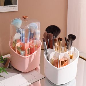 Förvaringslådor Holder Space-Saving Cosmetic Case 8 Grids Klassificerad Lagring av sovrumsbyrå Eyebrow Pencil Bucket Home Organizer