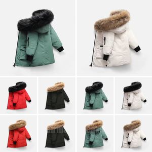 2023Kids Designer Down Coat Winter Jacket Boy Girl Baby Outerwear Jackets with Badge Thick Warm Outwear Coats Children Parkas Fashion Classic