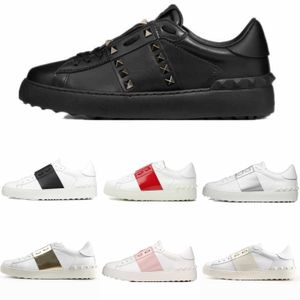 Designer Rivet Casual Shoes Women Men Tennis Shoe Leather Sneaker Luxury Sneakers Patent Low-top Sneaker Trainers Pink Thick Bottom Dress Trainer Outdoor Sports