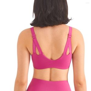 Yoga outfit mys sport underkläder kvinnors djupa v vackra baksida gym bh justerbar hög stöd fitness väst elastisk sexig löpande gröda