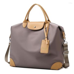 Duffel Bags Waterproof Nylon Large Totes For Women Fashion Big Package Shopping Lady Handbag Anti-tear Simple Leisure Woman Shoulder Bag