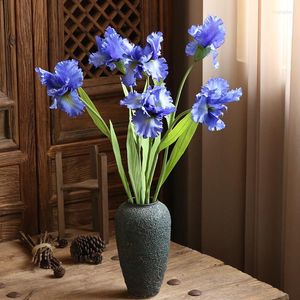 Decorative Flowers Artificial Green Plants American Blue Iris False Pear Blossom Aisakura Aiju Bonsai